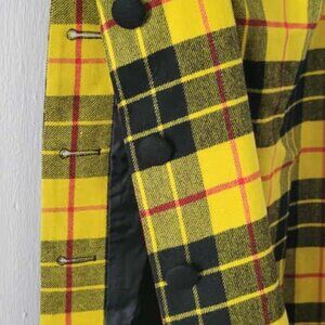 Yellow Plaid Scottish Kilt